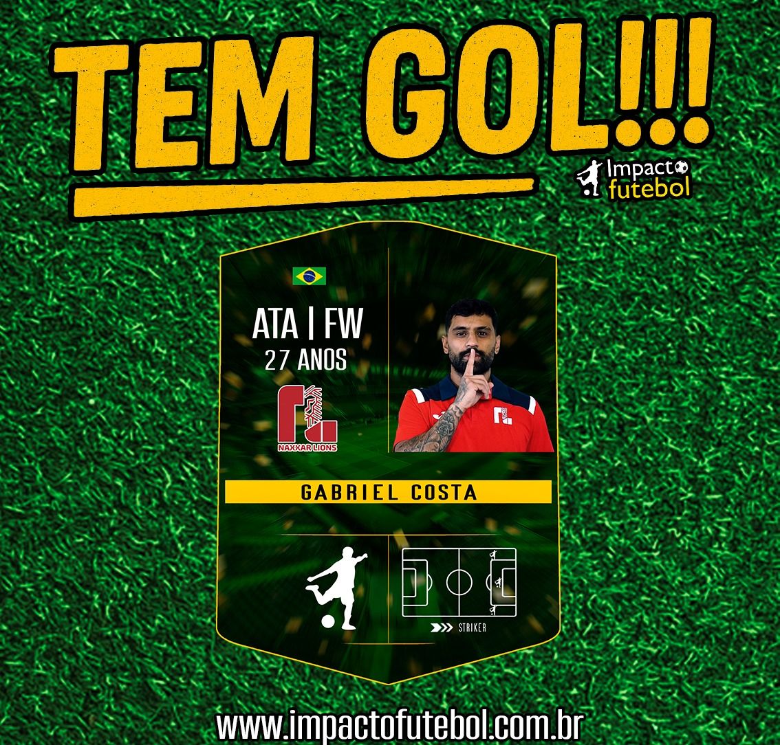 Tem Gol!!! Gabriel Costa 2 jogos e 2 gols na Europa